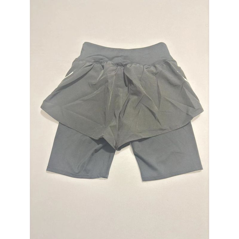 

New Arrival Fashion Tape Sports Running Workout Pants Breathable Two-Piece Yoga Fitness Quick-Drying Shorts Marathon Running Pants Black Long 2XL