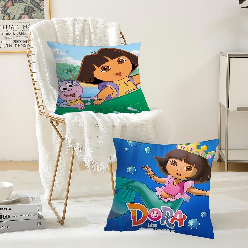 Cartoon DDora The EExplorer Adventure Pillow Case Suitable For Bedrooms Living Rooms Cars Home Decoration