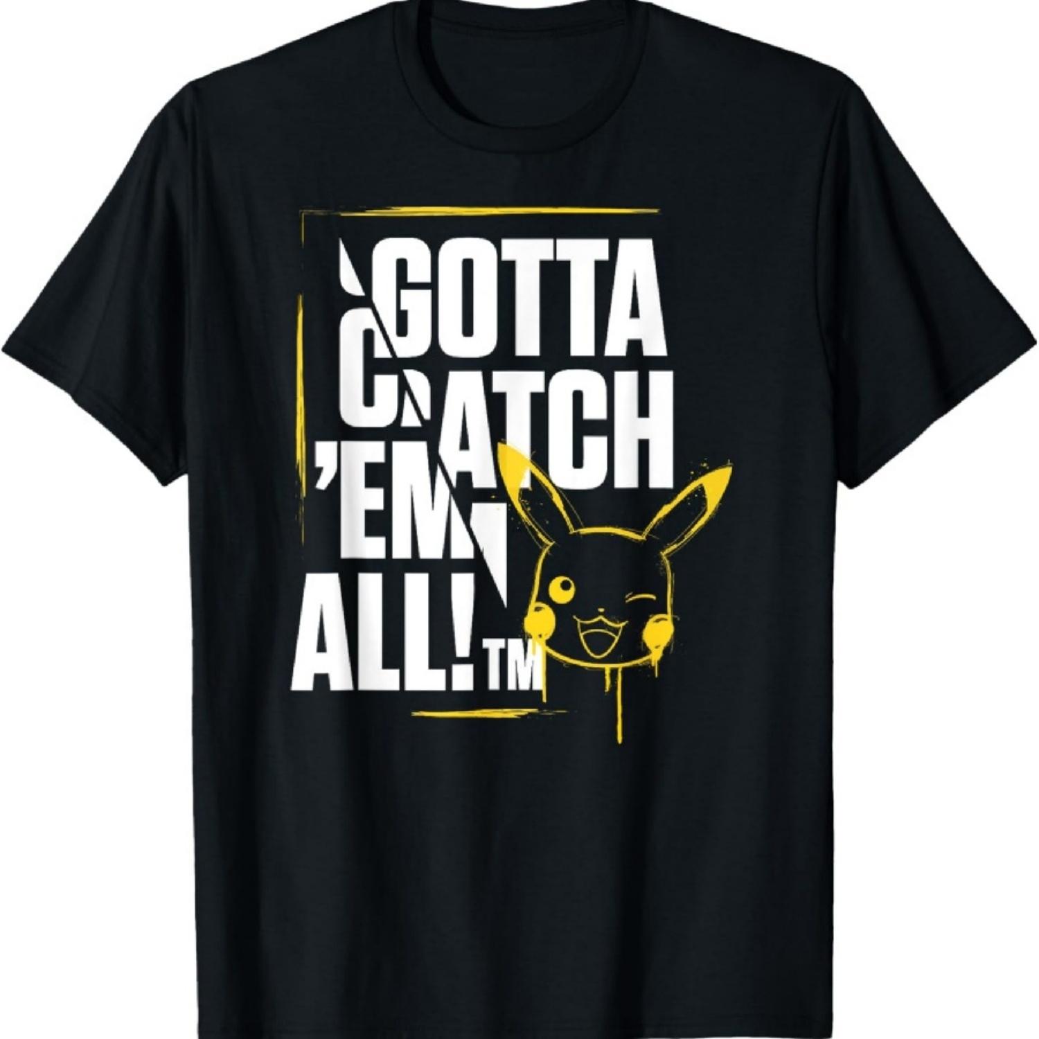 Pokémon - Gotta Catch Em All Футболка с Пикачу S чёрный
