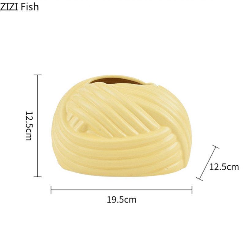 Kreative geknotete Taschentuchbox für den Wohnzimmertisch, ausziehbare Papierbox, Keramik-Taschentuchaufbewahrung, Ornamente, nordische Heimdekoration, Kunst