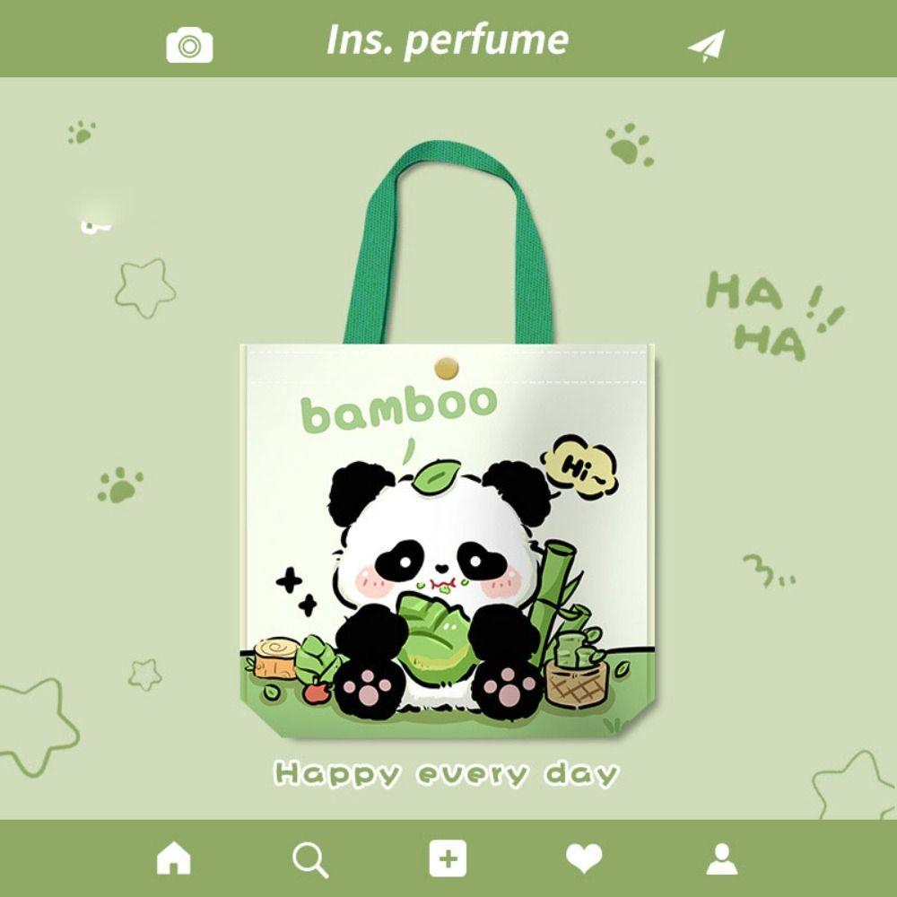Gifts Portable New Panda Tote Bag Panda Snack Bag Large Capacity Lunch Bags Wrist Bag Coin Bag Work Commuting Handbags