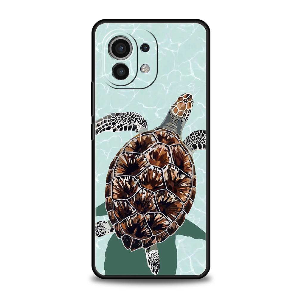 Cool Ocean Turtle Phone Case For Xiaomi 15 14 13 12 Lite 14T 13T 12T Pro Poco X7 X6 X5 X4 X3 NFC F7 Ultra F6 Pro Soft Cover