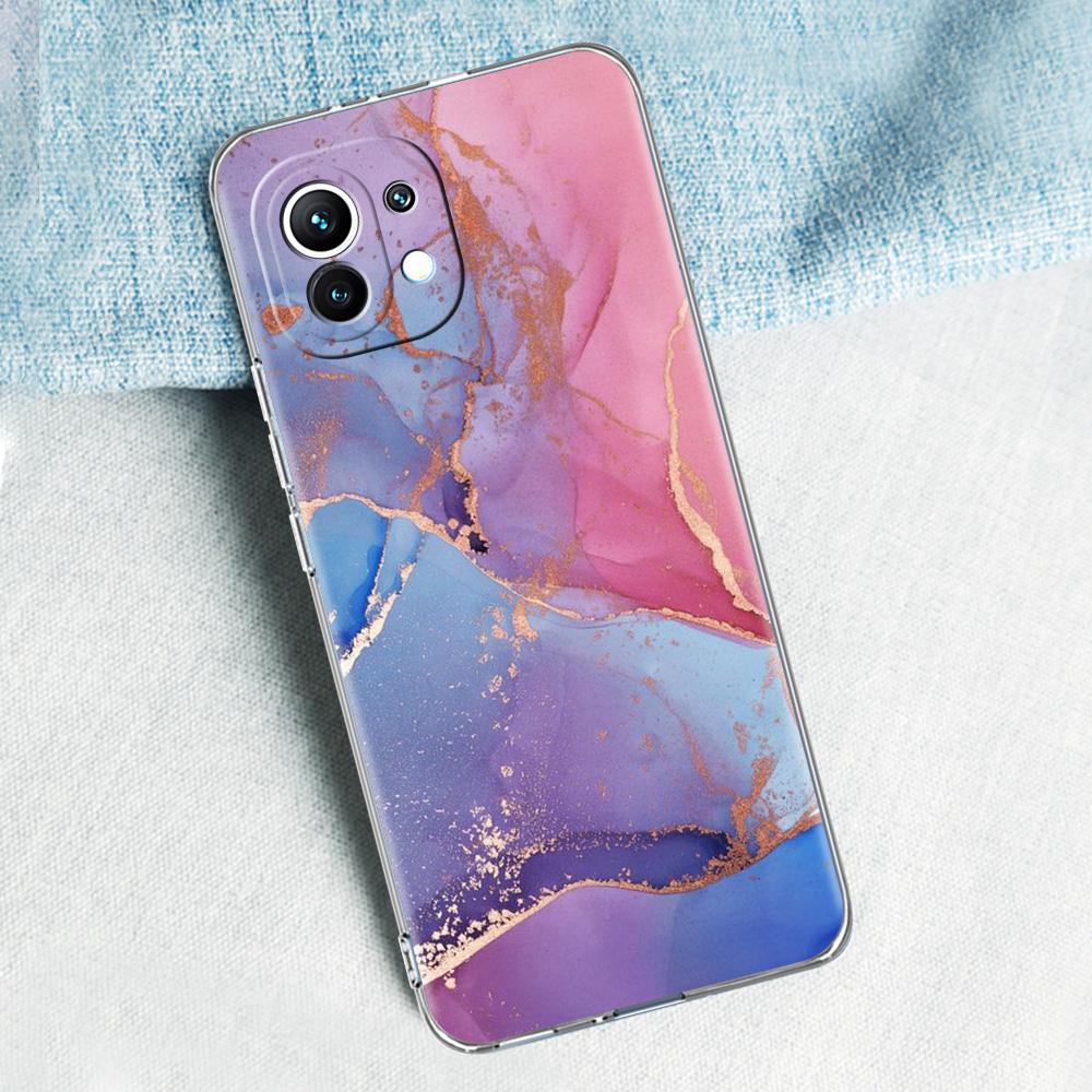 Marble For Poco X5 X3 NFC F5 F4 F3 M3 Clear Phone Case For Xiaomi 12T 12 13 Lite 11 Ultra Mi 10T 5G 11X Pro 11T Silicone Cover