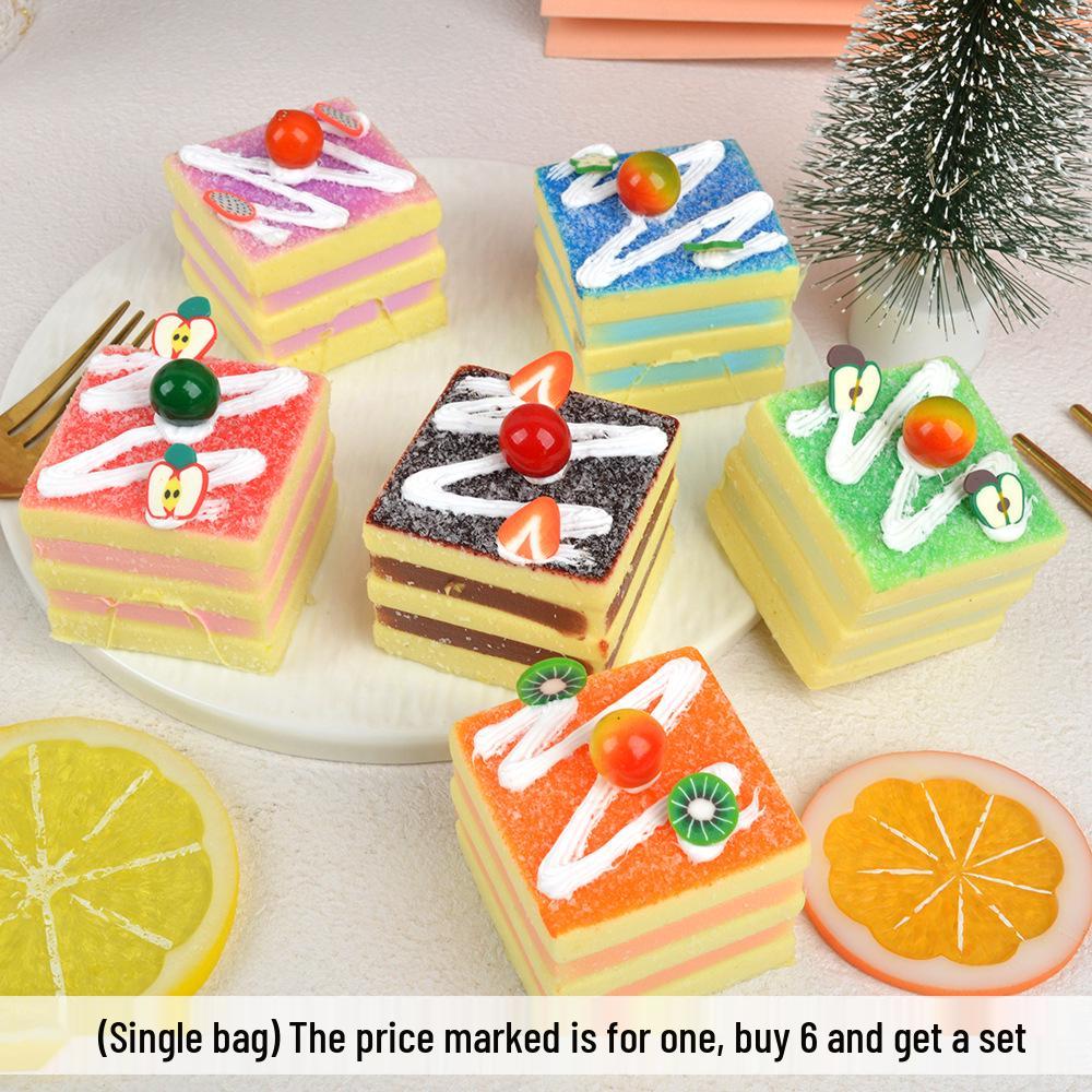 Simulated PU Cake Model: Wedding/Birthday Display Prop & Pretend Play Toy