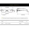 Stylish Design Square Print Flower Women Frame Reading Glasses Color Shift Anti Digital Device Blue Light Hyperopia Eyeglass