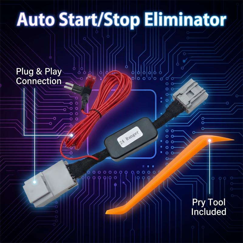 Pour Ford Ranger Everest 2023-2026 Système Auto Stop Start Moteur Appareil Bouton Commande Capteur Prise Câble Annulation Stop