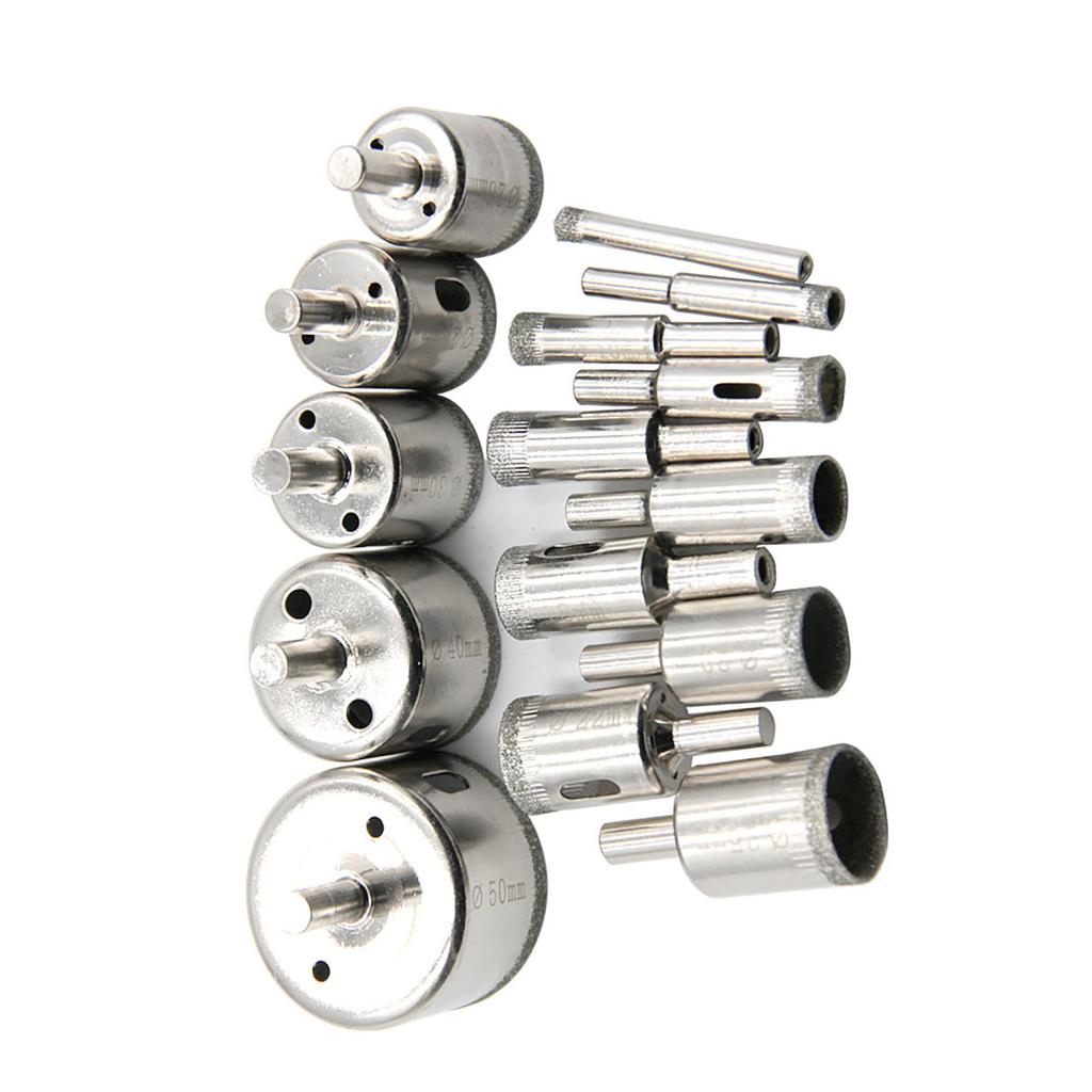 15Pcs Diamond Drill Bit Fast Clean Cutting Hand Hole Opener for Marble Granite Ceramic Tiles