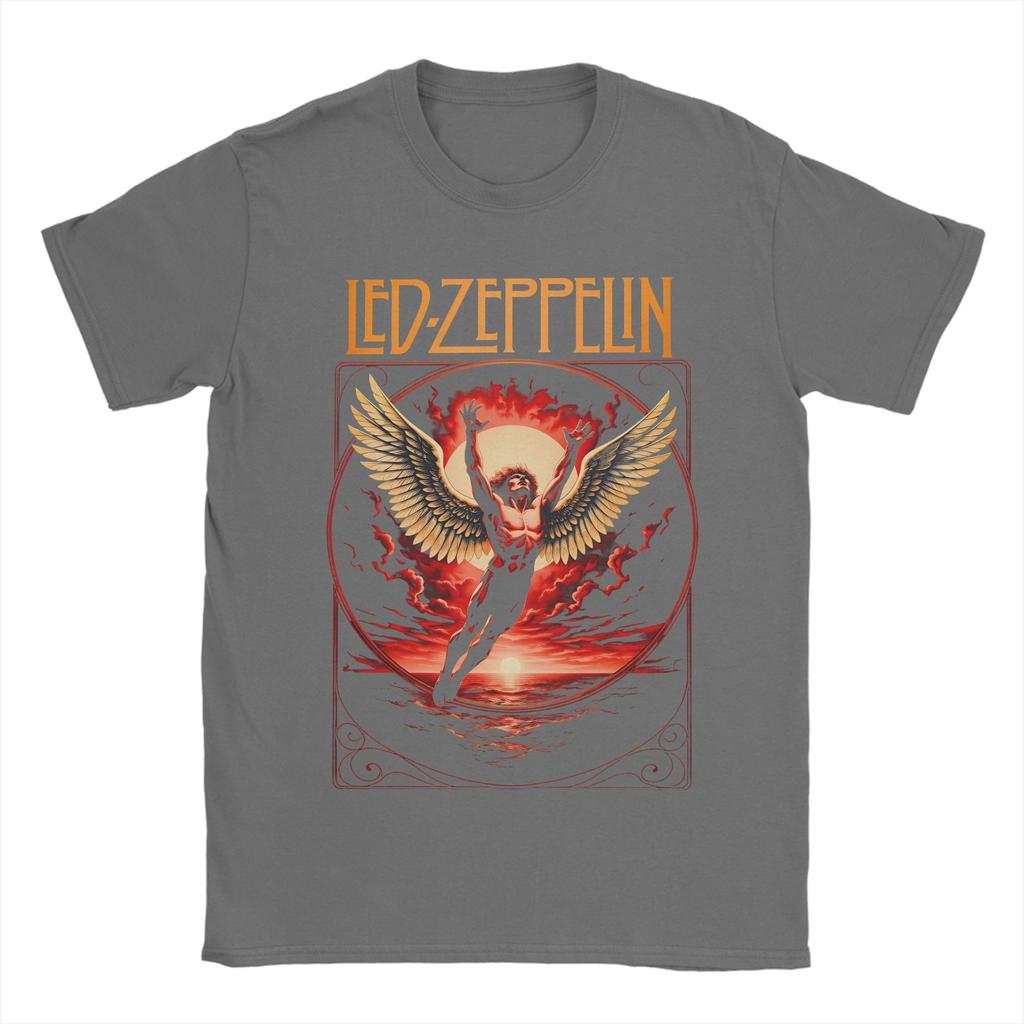 Unisex Women TShirt The Mother Ship Led Zeppelin TShirts Harajuku Summer Tees Vintage Pure Cotton Tops Birthday Present