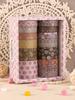 12rolls Vintage Color Themed Washi Tape set Decorative stationary Beautifully Scrapbooking supplies Patterned washi tape set