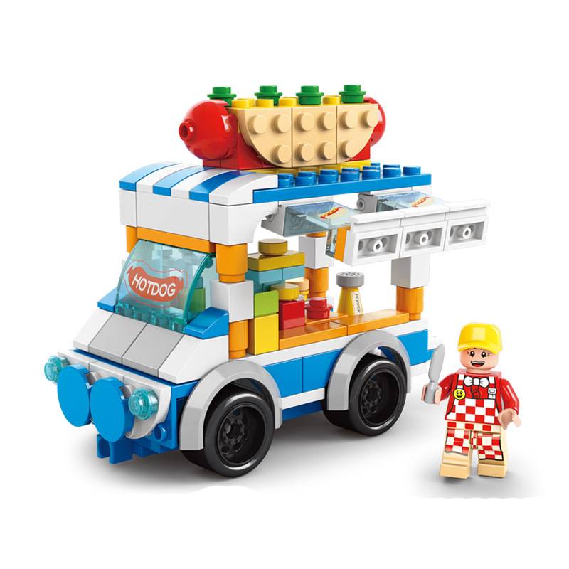 Block Dessert Building City Street View Model Kid Multi Shape Jigsaw Puzzle Gift