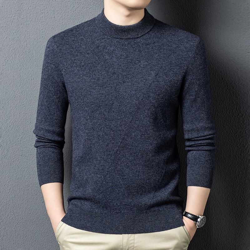 Yiliteng Men's 100% Wool Pullover Sweater
