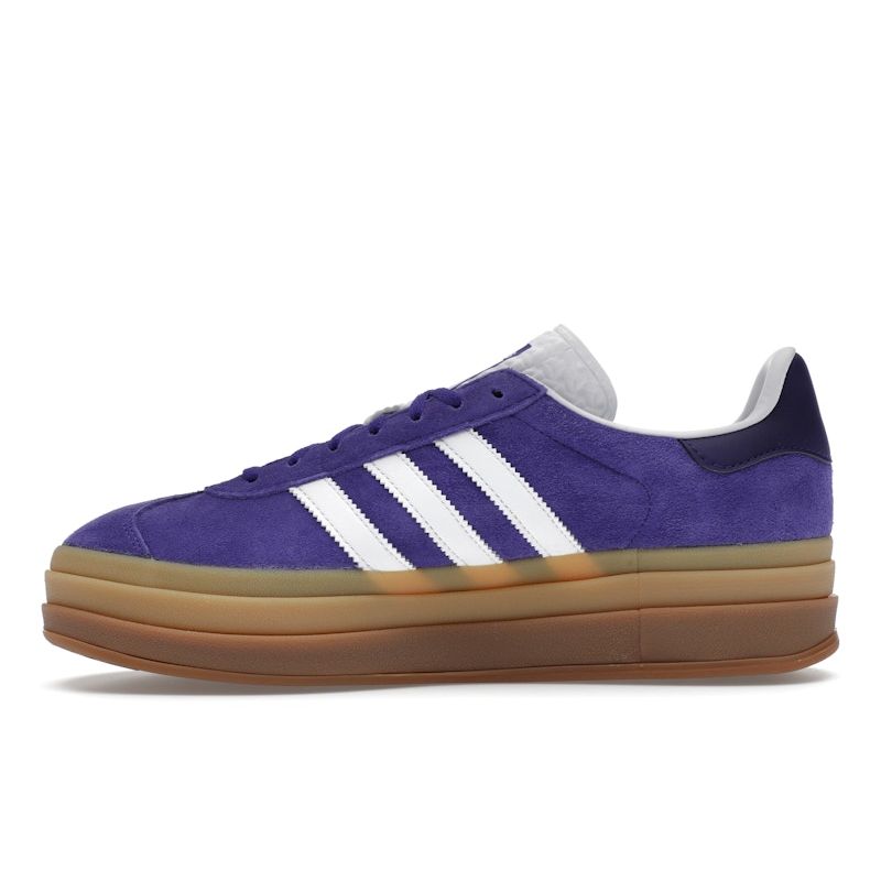 Adidas Gazelle Bold Energy Ink Gum Damesneakers Blå Skyhvit Kollegial-Lilla IE0419
