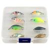 8pcs Compacts Artificial Baits Light Weight Floating Fishing Topwater Baits Swimming Action Fishing Gear