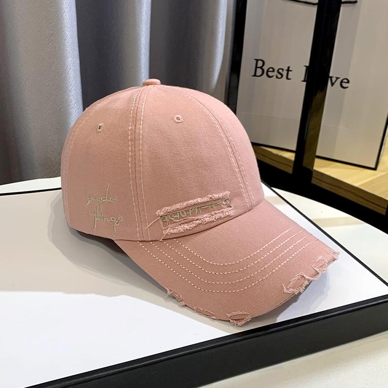 2026 New Celebrity Fashion Embroidery Hole Sunscreen Baseball Cap Women Face Small Spring/ Autumn Korean Version Trend Men's Hat