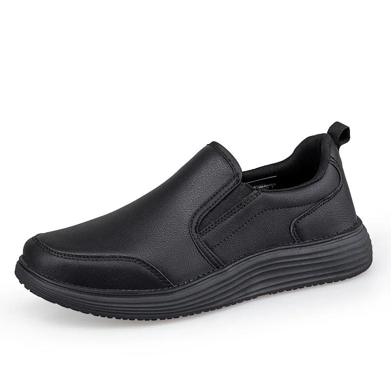 

Простые универсальные мужские мокасины 2024 года, весна-осень, новые мужские повседневные кожаные туфли, удобные прогулочные туфли на плоской подошве Zapato Para Hombre 45 чёрный