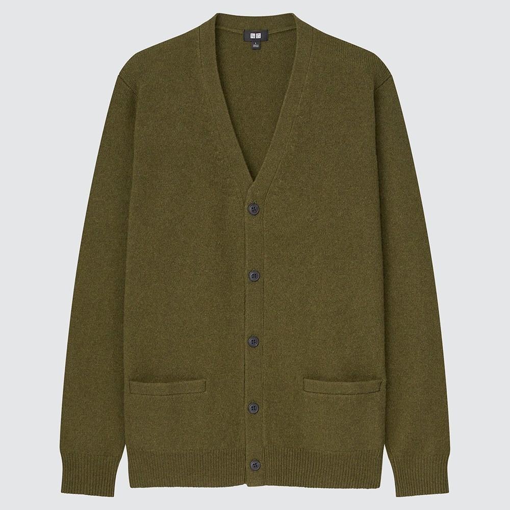 

Кардиган с воротником из шерсти UNIQLO Premium Rams (Длинный рукав)