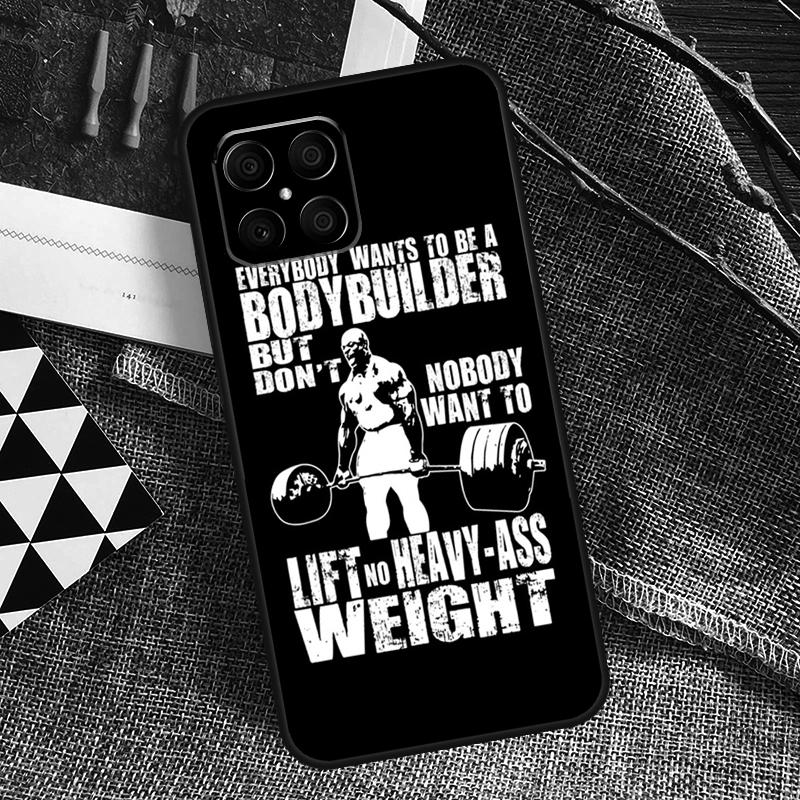 Bodybuilding Gym Fitness Phone Case For Honor X8b X9b X8 X9 X6a X7a X8a X9a Honor Magic 6 Pro 5 Lite 50 70 90 Cover
