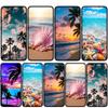 For iPhone 17 16 15 Xiaomi Poco Redmi Note 14 13 12 11 Pro Max Samsung Galaxy S25 S24 S23 OPPO Huawei Mountain Sea Beach Travel Shell Wave Phone Case