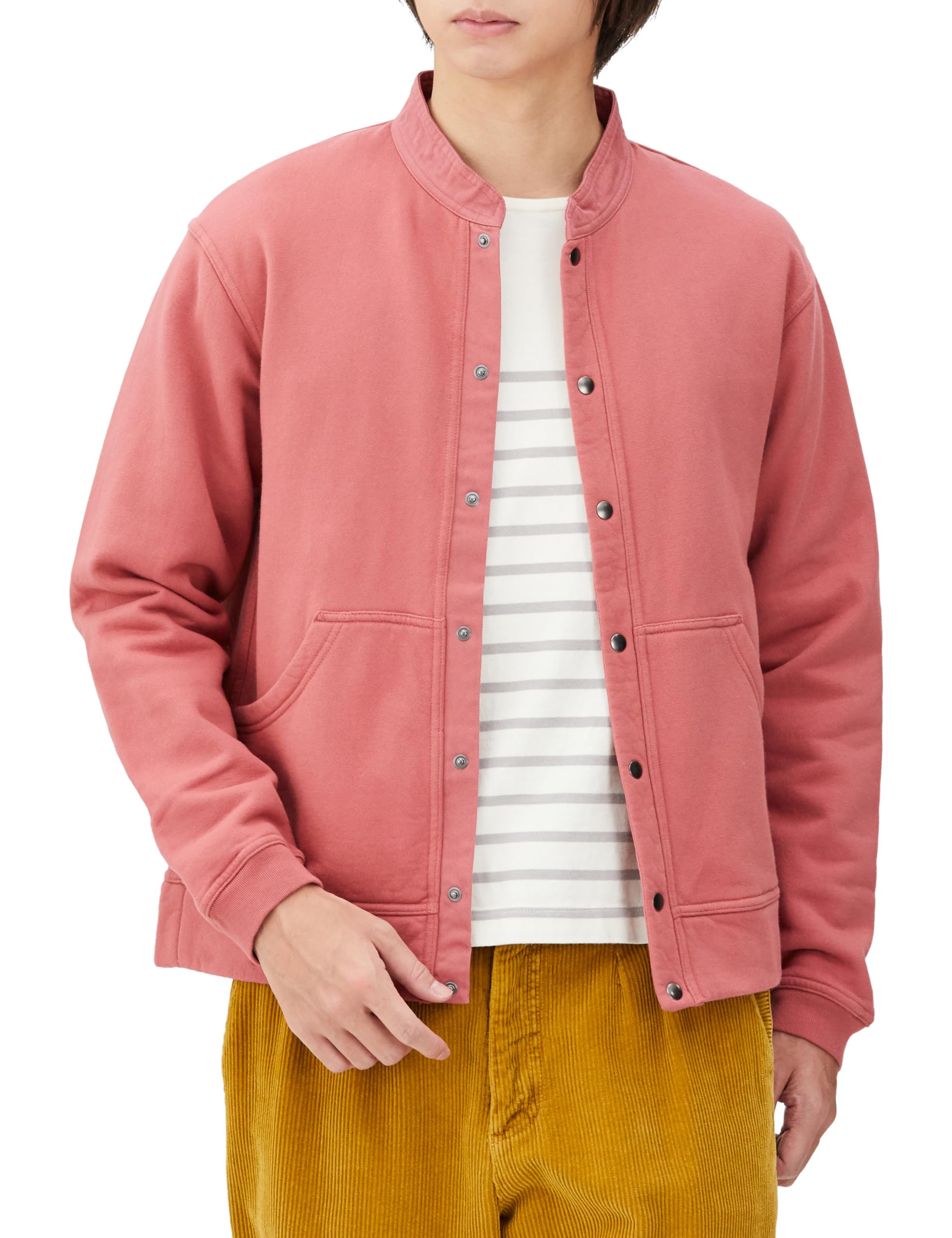 

Sweatshirt Full Snap Hurricane Top Dusty Pink [Chums] Men s