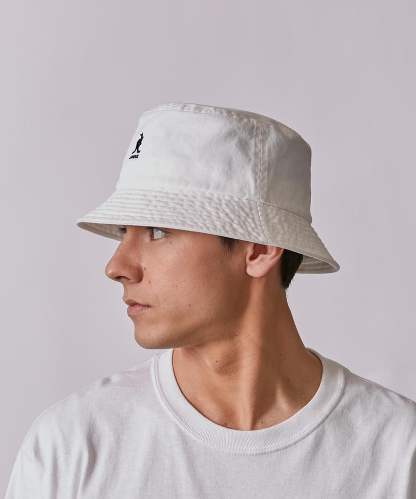 KANGOL Washed Bucket Hat - Men's and Women's Bucket Hat - Stylish, Simple, Black, Large Sizes Available - Washable - Perfect for Spring/Summer, Gift I
