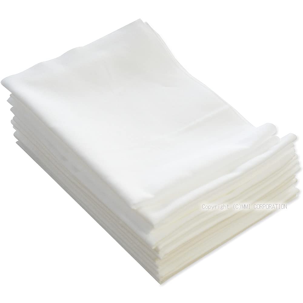 

Bleached Tenugui Oka Standard Set of 12 Fabric, (90cm), White, Plain, білий