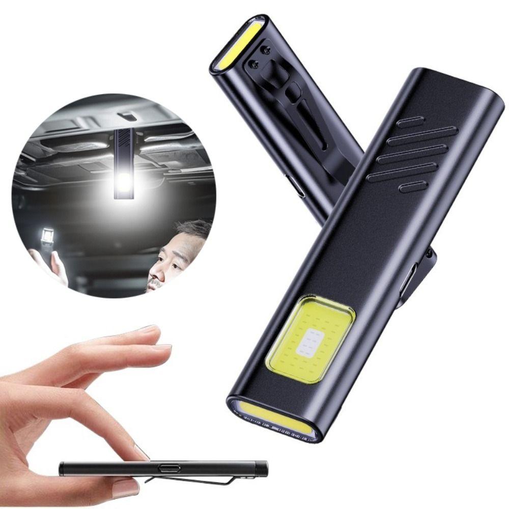 Rechargeable LED Keychain Flashlight 550LM EDC Flashlight Portable Mini Torch Light  For Emergency