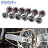 6pcs 8*25MM Sprockets Blots Kits Screws For HONDA SUZUKI KAWASAKI YAMAHA KTM RMZ DRZ YZF KXF KLX CRF Dirt Bike Pit Bike