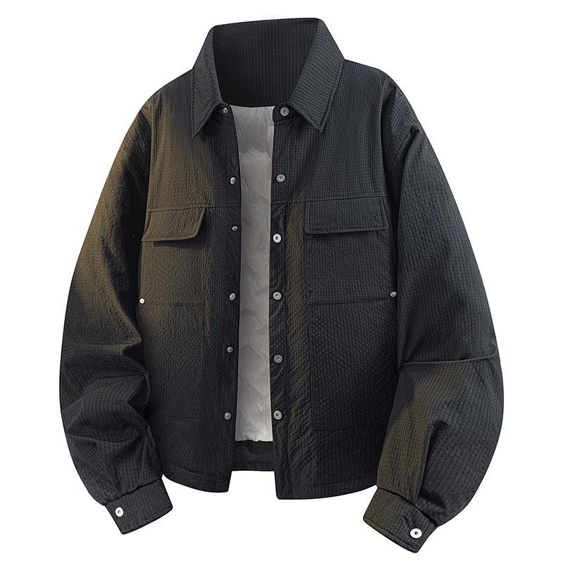 

Unisex Lapel White Duck Down Winter Jacket - Functional Style 2025 XL for 60-70 kg чорний