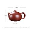 MENGTING Purple Clay Teapot, Handmade Authentic Household Tea Pot, Original Ore Red Mud Purple Clay Kung Fu Tea Set Brewing Teapot