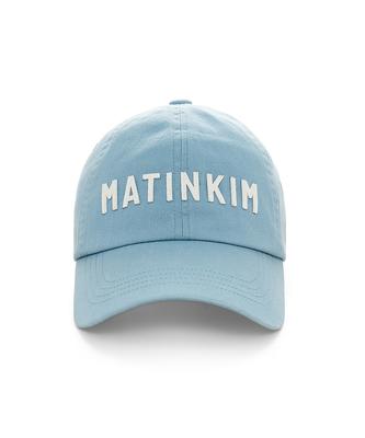 Mattengkim Applique Felt Logo Ball Cap In Light Blue