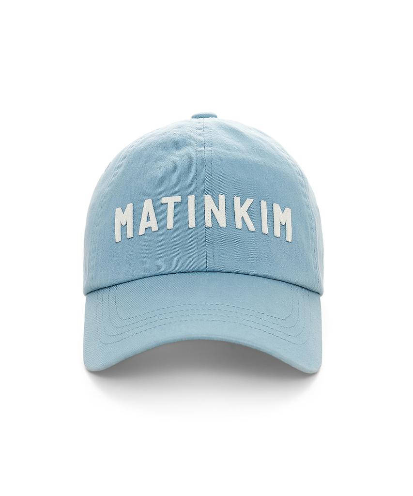 Mattengkim Applique Felt Logo Ball Cap In Light Blue