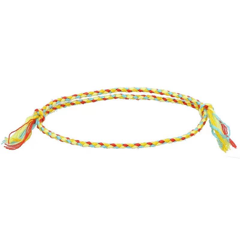Boho Four Strand Color Handmade Waterproof Woven Thread Wrap Bracelet Simple Rope Knot Bracelet Friendship Bracelets