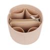 Make Up Bag Women Simple Solid Color Ladies Bucket Felt Convenient Portable Leisure High-capacity Handbag Storage Cosmetic Bags