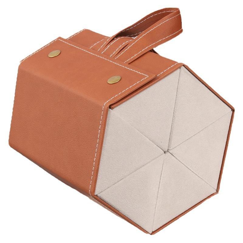 Pu Leather Foldable Sunglasses Organizer 2-6 Slots Soft Lining For Home Storage Travel Daily Use