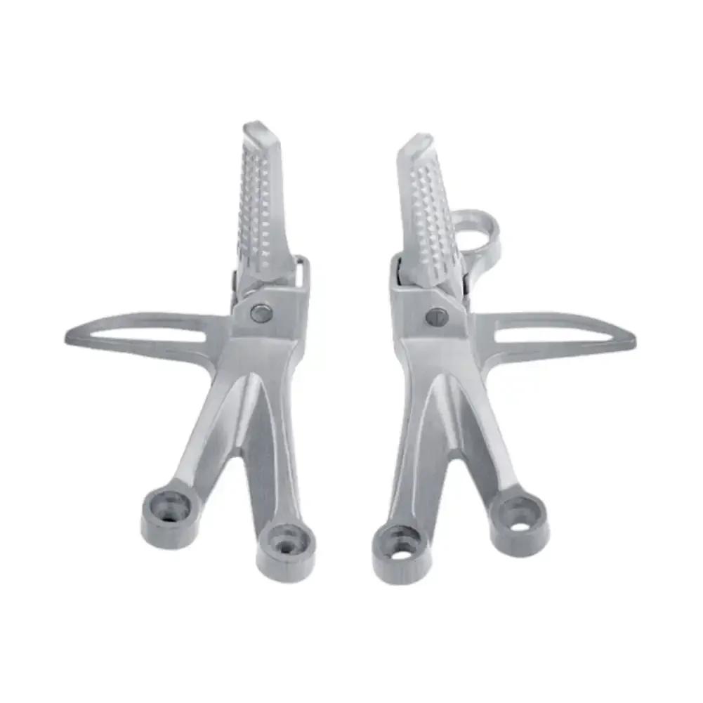 2pcs Motorcycle Motor Bike Folding Footrests Footpegs CNC Aluminum Universal Foot Rests Pegs Rear Pedals Set