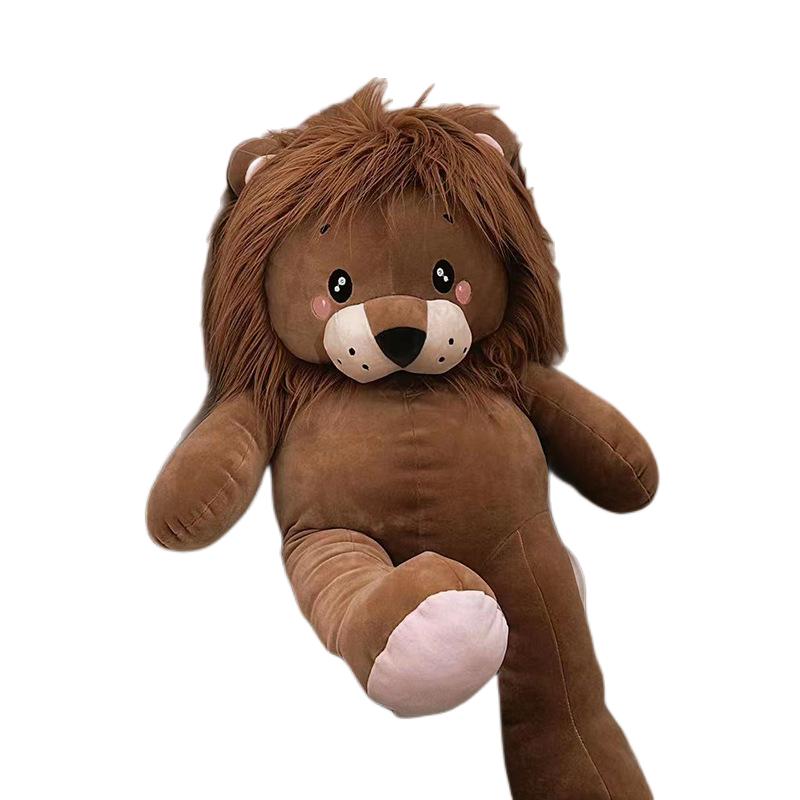 

Non-Toxic Cartoon Lion Plush Toy Cute Wild Animal Peluche Toys Stuffed Soft Doll For Birthday Gifts 55cm