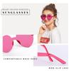 FEISEDY Rimless Sunglasses with UV Clear Set of B2826 Women's Protection, Heart-Shaped Design, Lenses, 2,