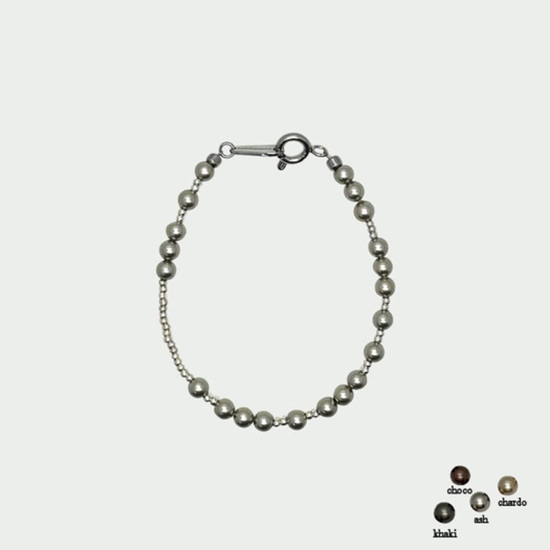 Sickfumedot Champagner Perlenarmband - Khaki & Asche [4 Farben]