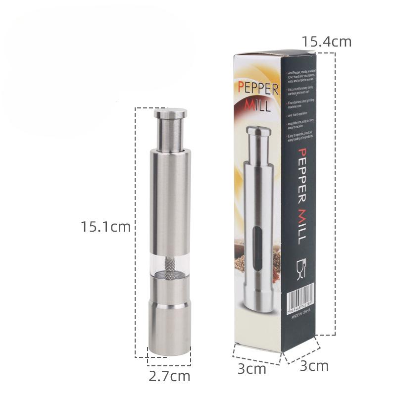 

Ручная мельница для перца из нержавеющей стали, ручная пресс-мельница для перца, мельница для перца, кухонные инструменты No. 78