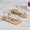 Fashion Casual Flat with Flip Flops Woman Shoes 2025 Summer Women Slippers Design Open-toe Flat Women's Beach Sandals/Slippers Outdoor