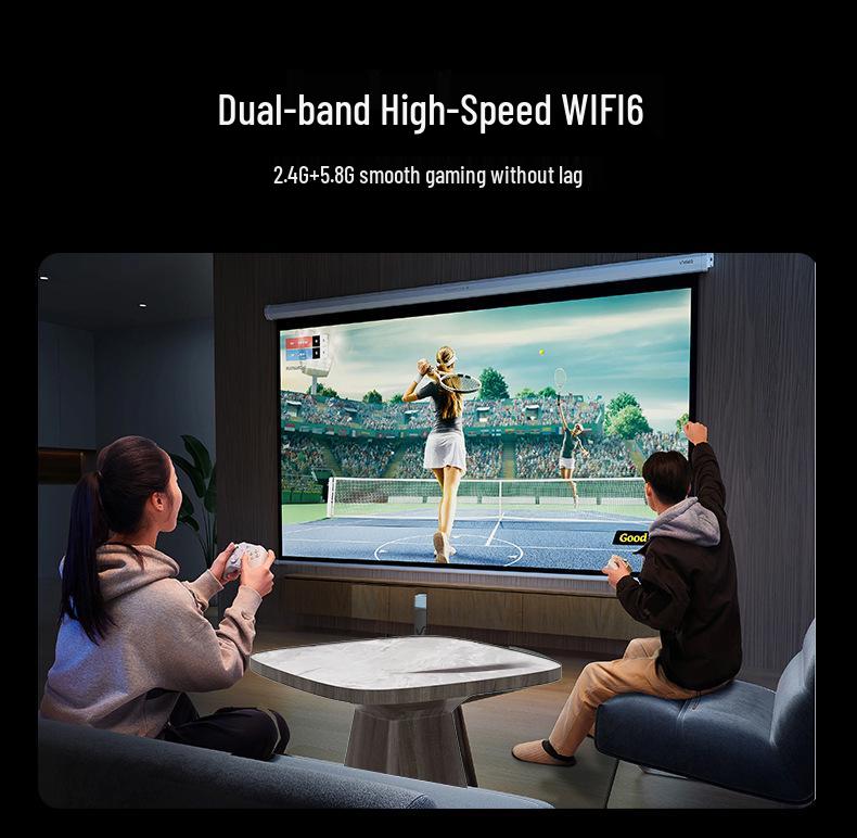 Smart Home Theater 1080p Android Projector with WiFi