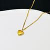 Liebes Herz Halskette, Elegante Herz Anhänger Halskette, Einfache Zarte Herz Halskette, Valentinstag Jahrestag Schmuck Geschenk für