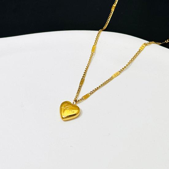Liebes Herz Halskette, Elegante Herz Anhänger Halskette, Einfache Zarte Herz Halskette, Valentinstag Jahrestag Schmuck Geschenk für