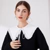 Sophisticated Sequins Quilted Cape False Collar Chinese Elegant Ruffled Lace Layering Shawl Clothing Accessory for Dress