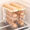 Slide Type Egg Carton Double Automatic Egg Roller Refrigerator Side Door Egg Storage Kitchen Countertop Egg Holder