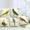 Vintage Style Decorative Throw Pillows Case Parrot Bird Polyester Cushion Cover For Sofa Home Pillowcase Funda Cojines