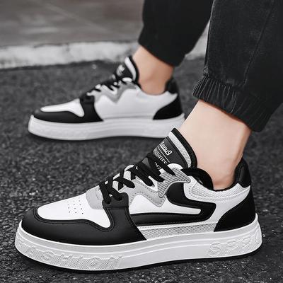 Mode Heren Casual Schoenen Leer Ademend Sportschoenen Nieuwe Platform Wandelschoenen Slijtvaste Sneakers Heren Gevulkaniseerde Schoenen
