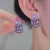 Jewelry Girl Gift Geometric Crystal Korean Style Earrings Stud Earrings Ear Studs Women Earrings