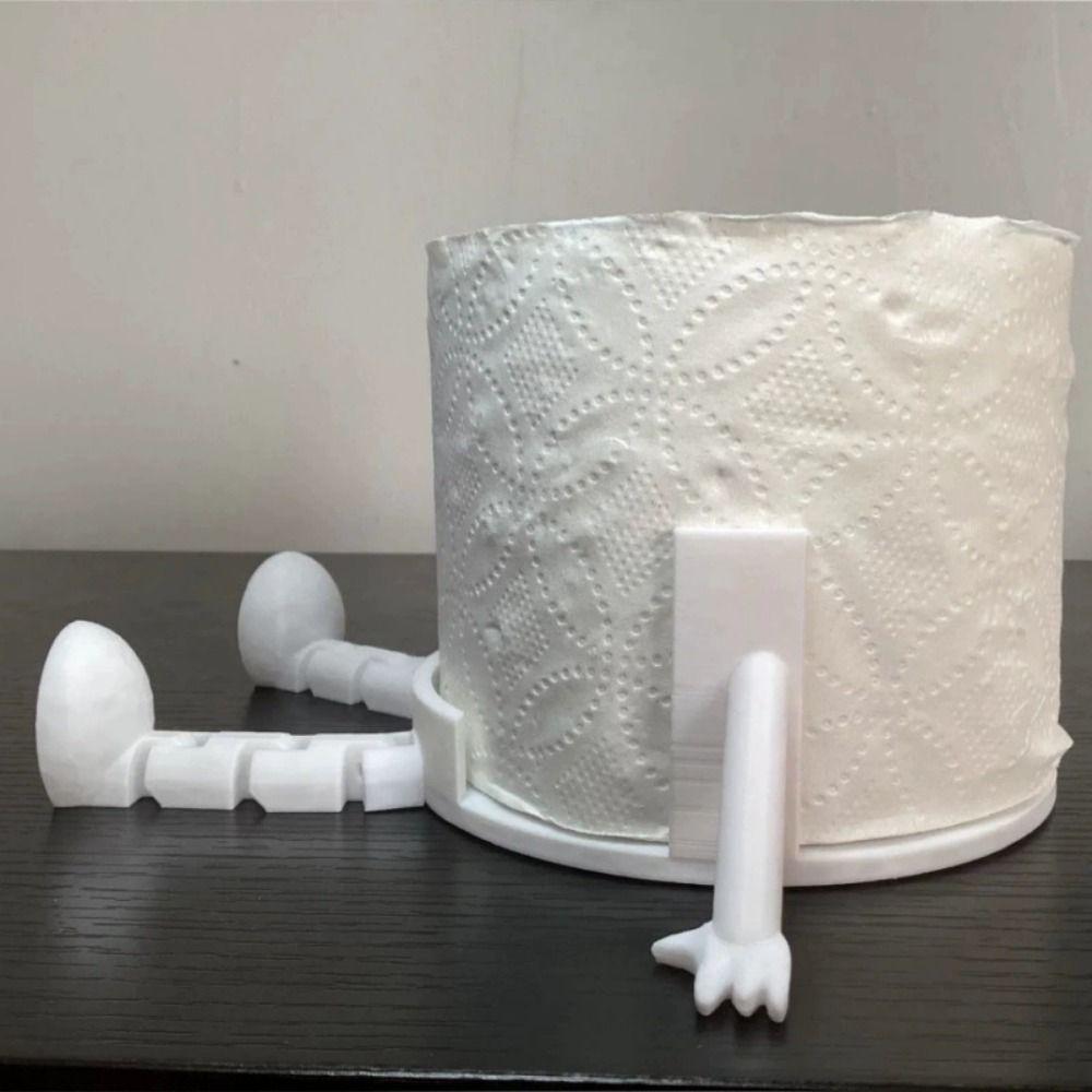 Simple Toilet Paper Holder Reusable Towel Roll Rack Tissue Towel Roll Dispenser Home Decoration
