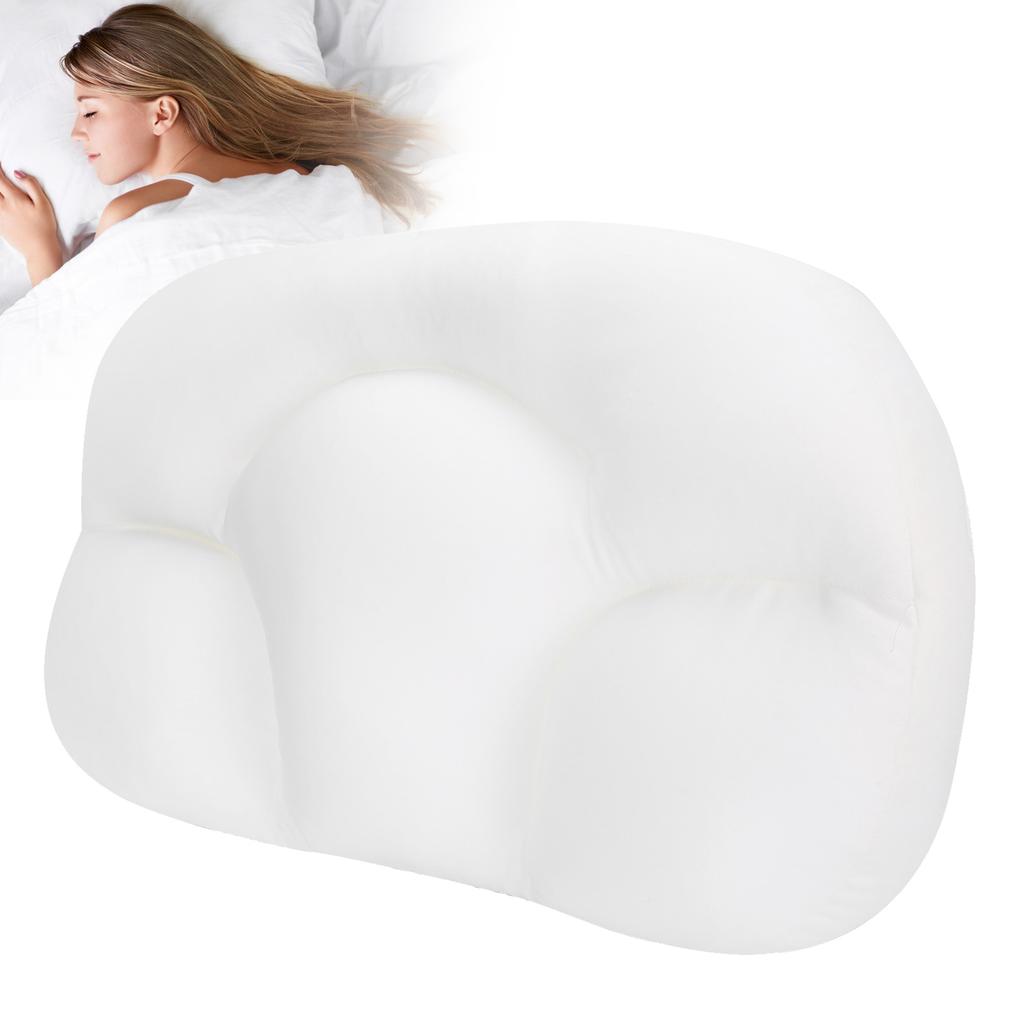 Multi Functional Foam Sleep Pillow Soft Skin Friendly Neck Head Support Care Pillow(White )